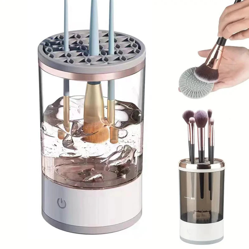 Nettoyeur automatique de pinceaux de maquillage