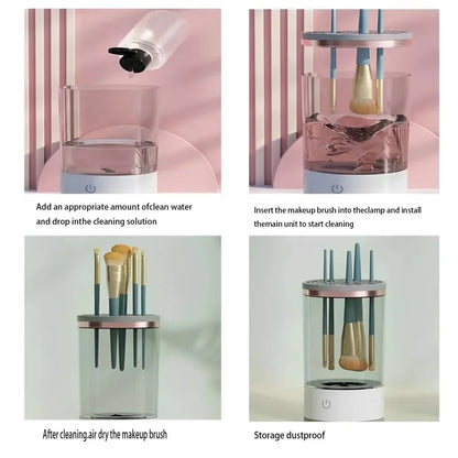 Nettoyeur automatique de pinceaux de maquillage