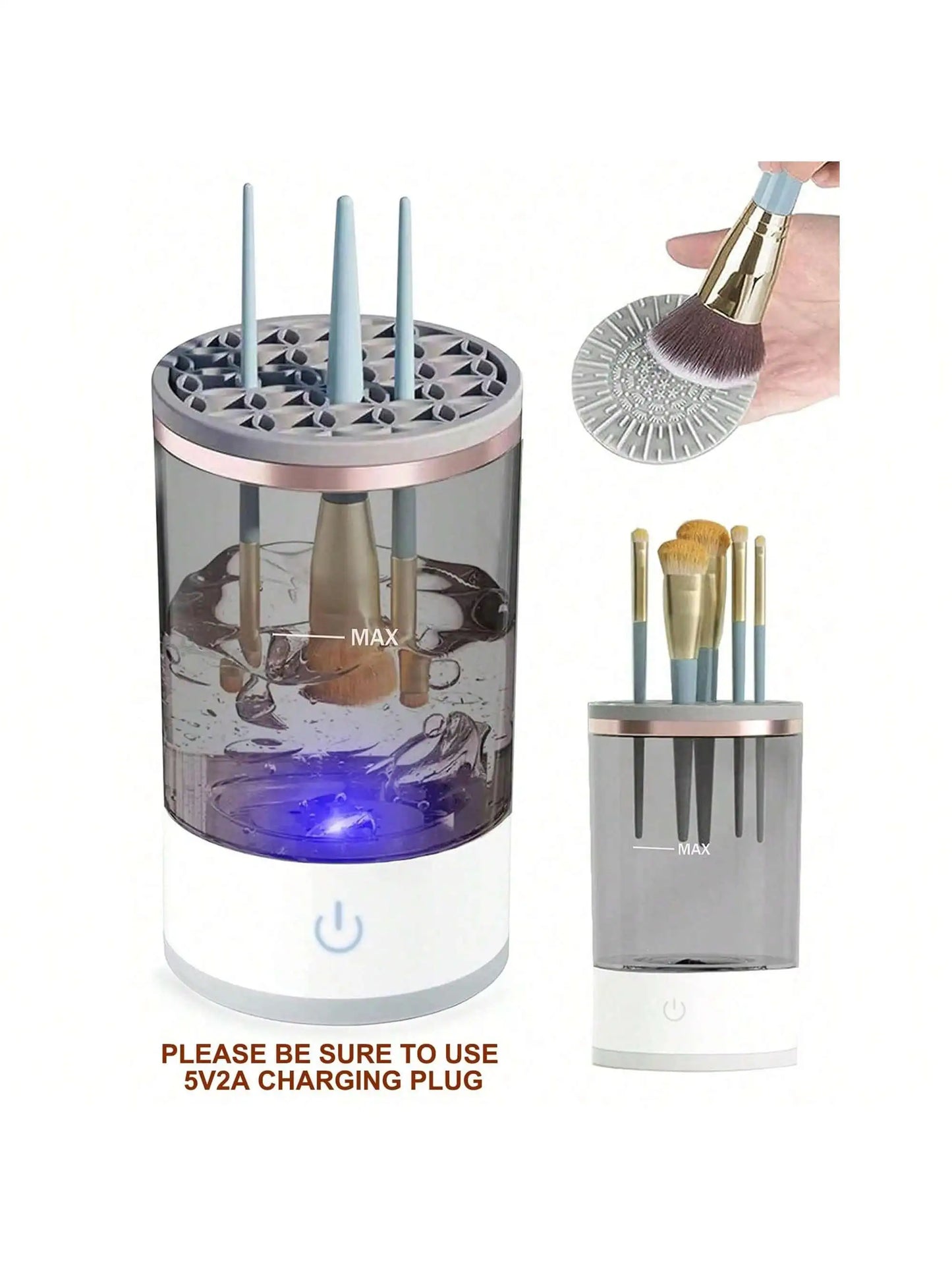 Nettoyeur automatique de pinceaux de maquillage