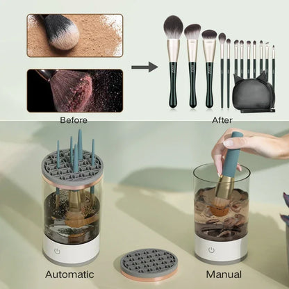 Nettoyeur automatique de pinceaux de maquillage