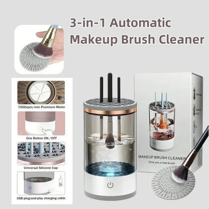 Nettoyeur automatique de pinceaux de maquillage